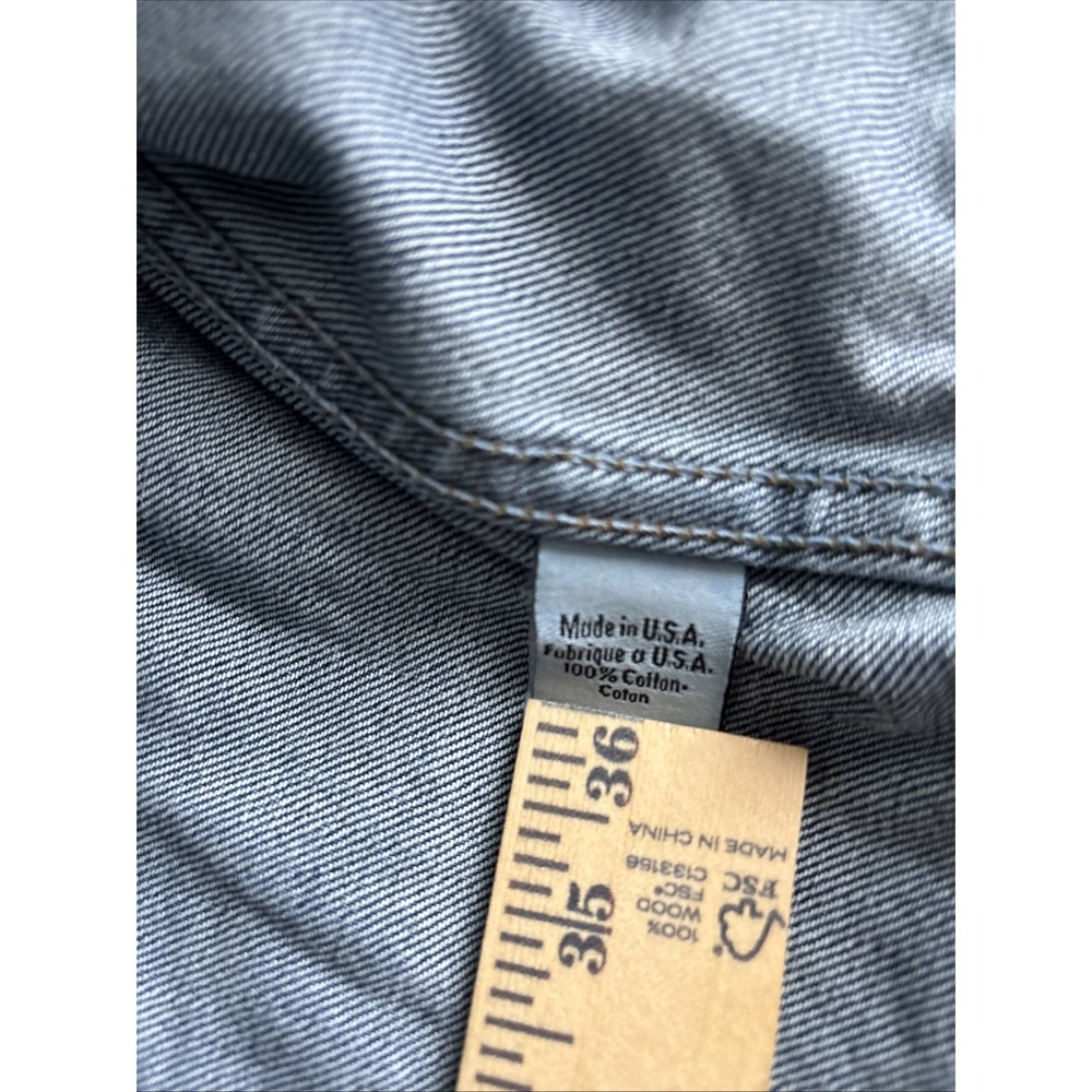 Vtg Jean Jacket Cropped Calvin Klein Denim 90s Y2K Rory Lorelai Gilmore Girls - Picture 12 of 13